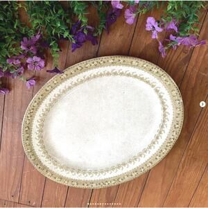 Vintage Platter Oval Transferware Matlock Waterloo Potteries Porcelain England